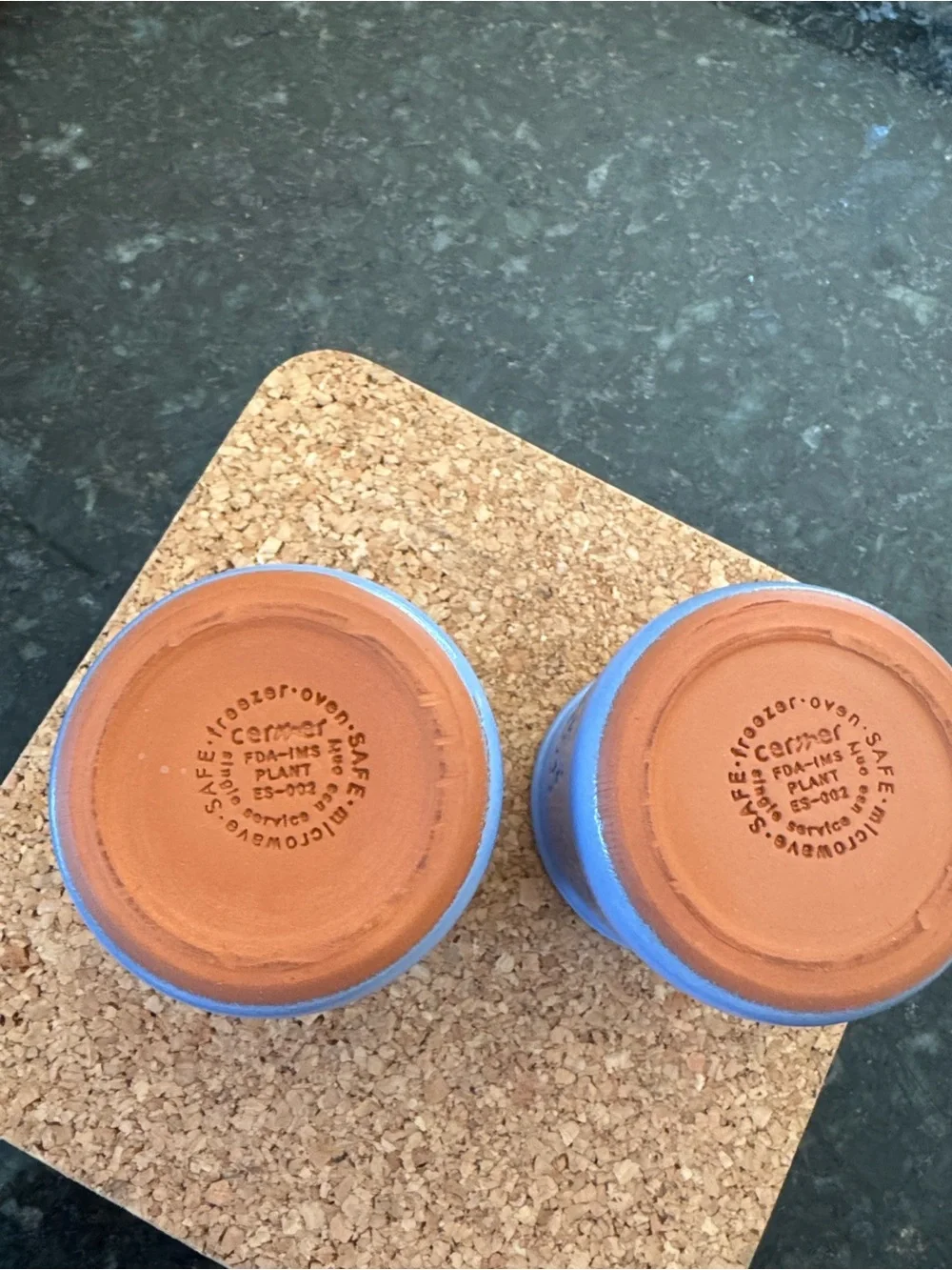 2 La Fermiere limited edition NYC x Alex Alpert yogurt pots